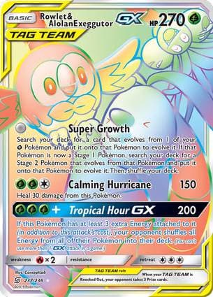 Rowlet & Alolan Exeggutor-GX